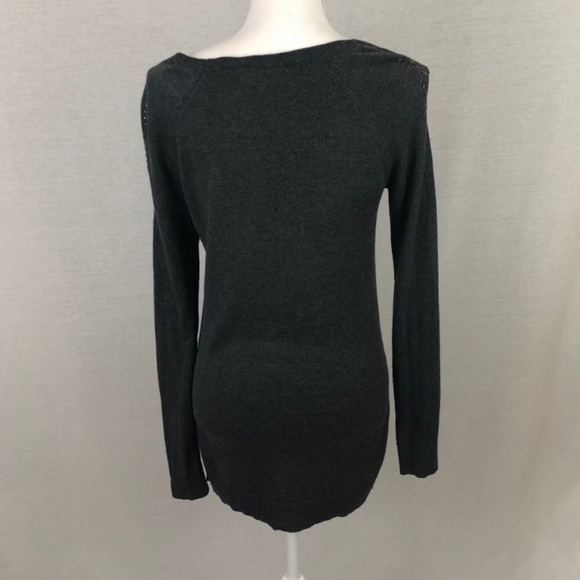 Rock&Republic Gray Leopard Studded Sweater Sz Xs EUC - Picture 5 of 7